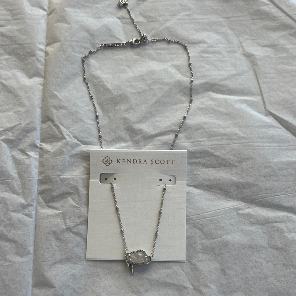 Kendra Scott Silver Cloud Pendant Necklace - Picture 4 of 5